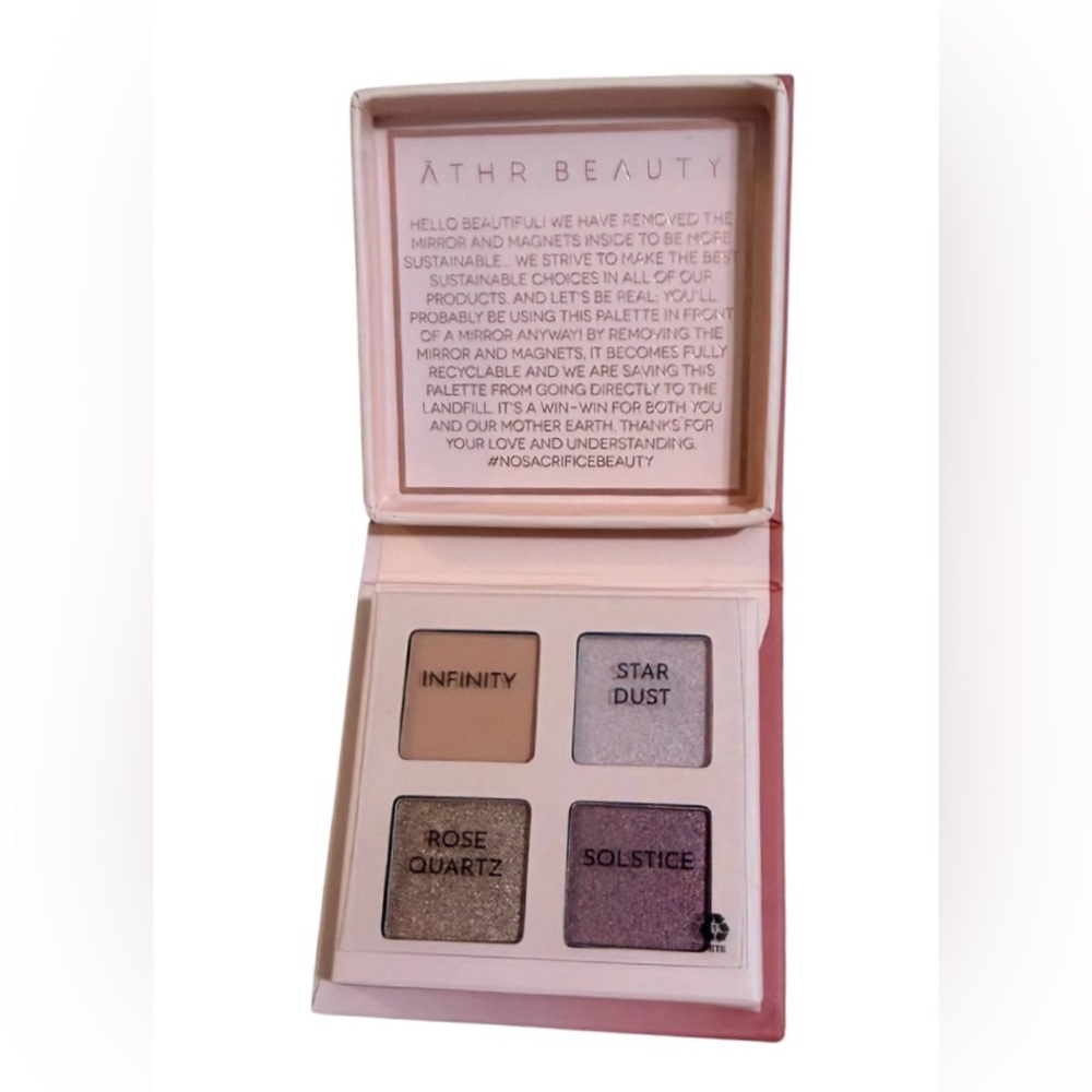 Athr Beauty Rose Quartz Crystal Quad Eyeshadow Palette